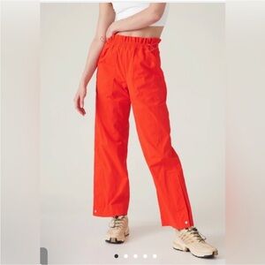 Athleta Trekkie Parachute Pant Orange Brand New with Tags